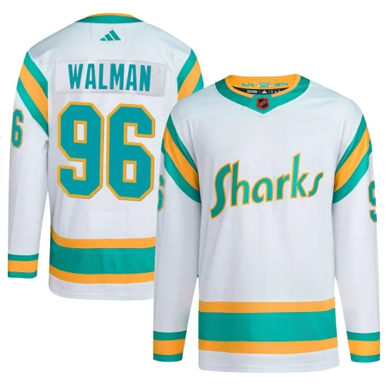 Adidas Jake Walman San Jose Sharks Authentic Reverse Retro 2.0 Jersey - White