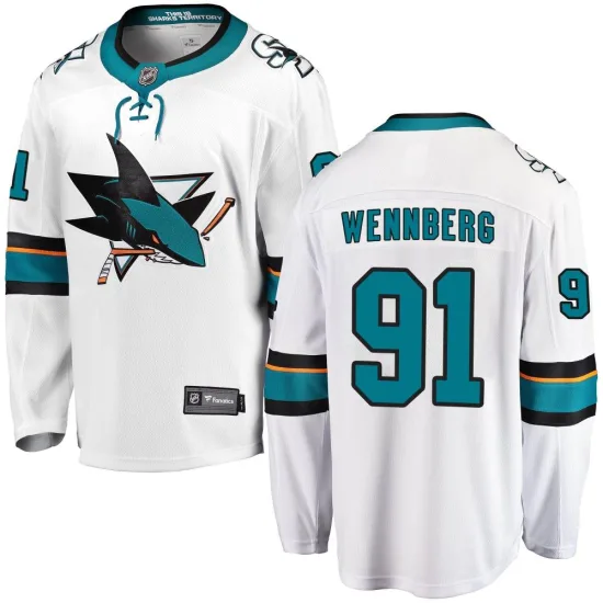 Fanatics Branded Alex Wennberg San Jose Sharks Breakaway Away Jersey - White