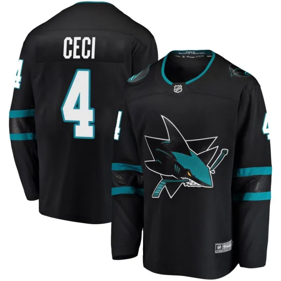 Fanatics Branded Cody Ceci San Jose Sharks Breakaway Alternate Jersey - Black