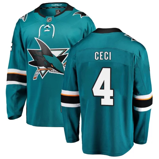 Fanatics Branded Cody Ceci San Jose Sharks Breakaway Home Jersey - Teal