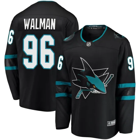 Fanatics Branded Jake Walman San Jose Sharks Breakaway Alternate Jersey - Black