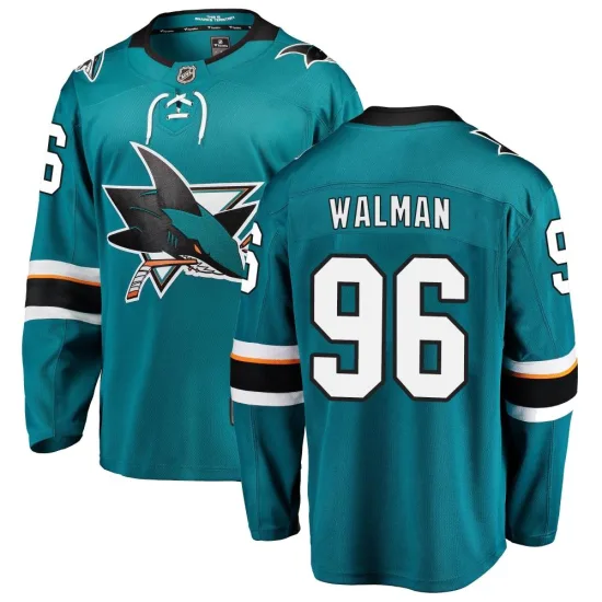 Fanatics Branded Jake Walman San Jose Sharks Breakaway Home Jersey - Teal