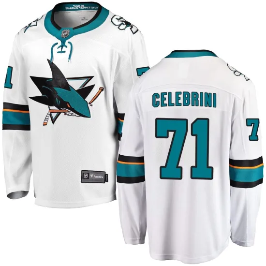 Fanatics Branded Macklin Celebrini San Jose Sharks Breakaway Away Jersey - White