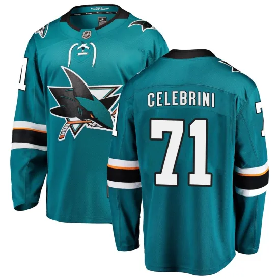 Fanatics Branded Macklin Celebrini San Jose Sharks Breakaway Home Jersey - Teal