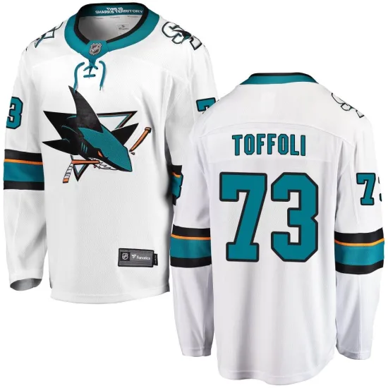 Fanatics Branded Tyler Toffoli San Jose Sharks Breakaway Away Jersey - White