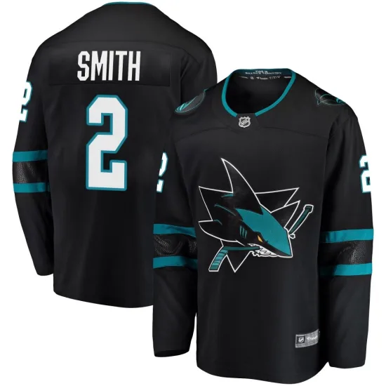 Fanatics Branded Will Smith San Jose Sharks Breakaway Alternate Jersey - Black