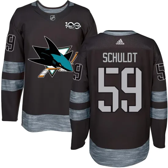 Jimmy Schuldt San Jose Sharks Authentic 1917-2017 100th Anniversary Jersey - Black