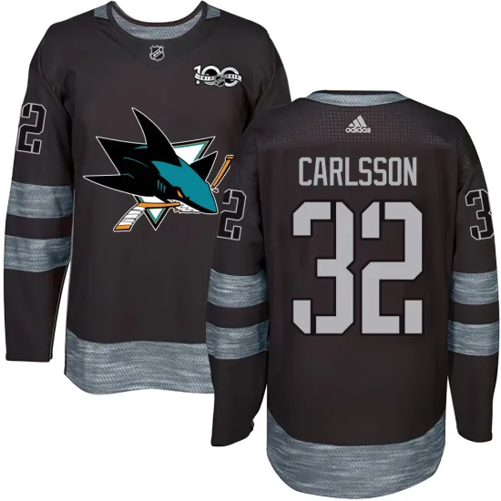 Lucas Carlsson San Jose Sharks Authentic 1917-2017 100th Anniversary Jersey - Black