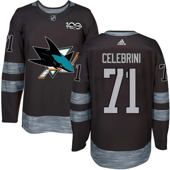 Macklin Celebrini San Jose Sharks Authentic 1917-2017 100th Anniversary Jersey - Black