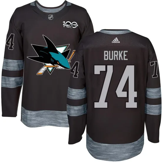 Nolan Burke San Jose Sharks Authentic 1917-2017 100th Anniversary Jersey - Black