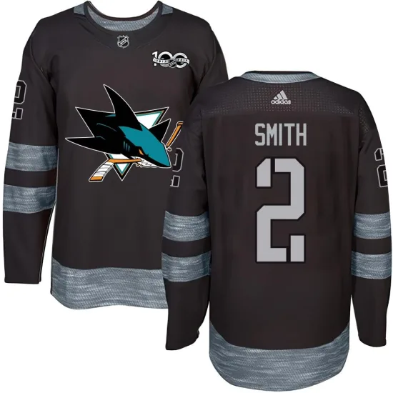 Will Smith San Jose Sharks Authentic 1917-2017 100th Anniversary Jersey - Black